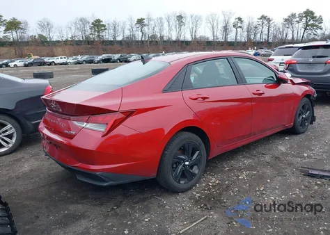 2022 Hyundai Elantra Hybrid Blue from USA, damaged, VIN KMHLM4AJ7NU031922